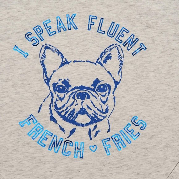 Crazy 8 Fluent French Fries T-Shirt 5T Gray - Picture 2 of 7